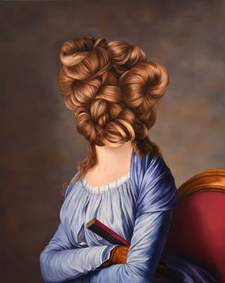 Ewa Juszkiewicz, 'Untitled (after Adelaide Labille-Guiard)', oil on canvas, 100 x 80 cm, 2020